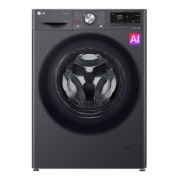 Vista frontal de Lavaseca LG 2 en 1 Carga Frontal 12Kg/7Kg Negro AIDD™   WD12MVC5S6